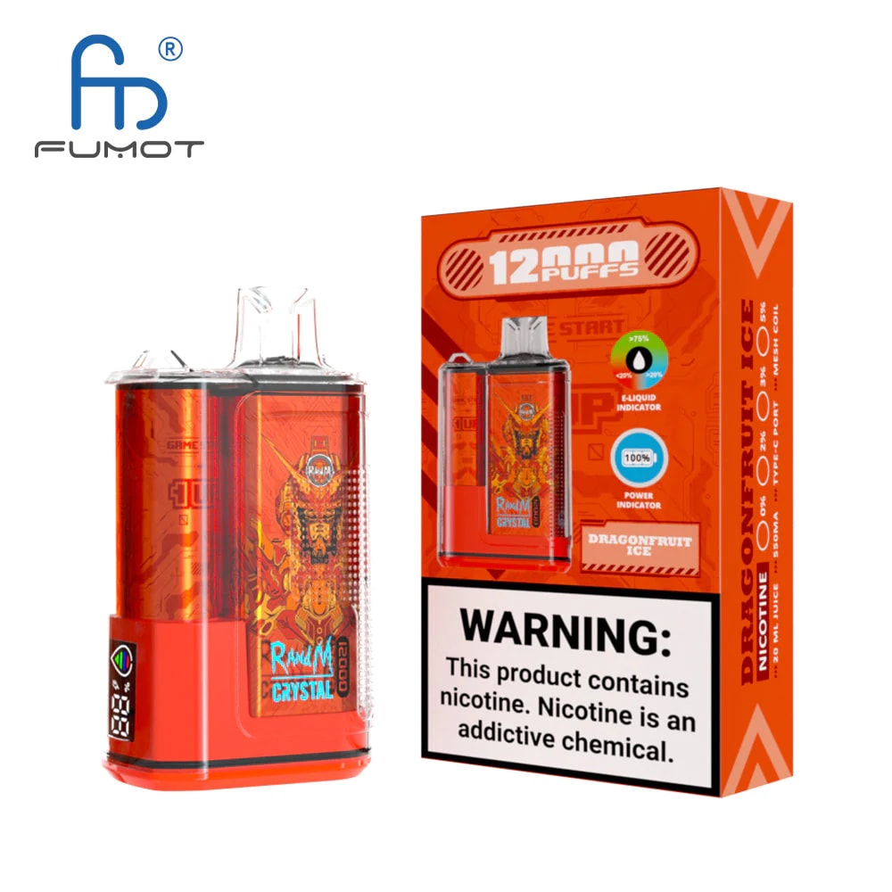 elfbar elfa kaufen RandM Crystal 12000 12k Puffs Disposable Vape 2% 5% Nicotin 36Tastes LED  display Rechargeable Factory Direct