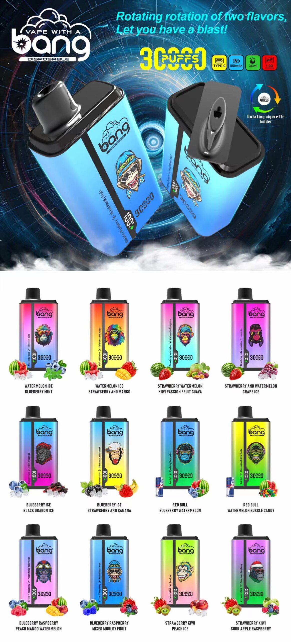 vape mit mehreren geschmäckern Shop Champs 15 000 Puffs Disposable Vape main image 0