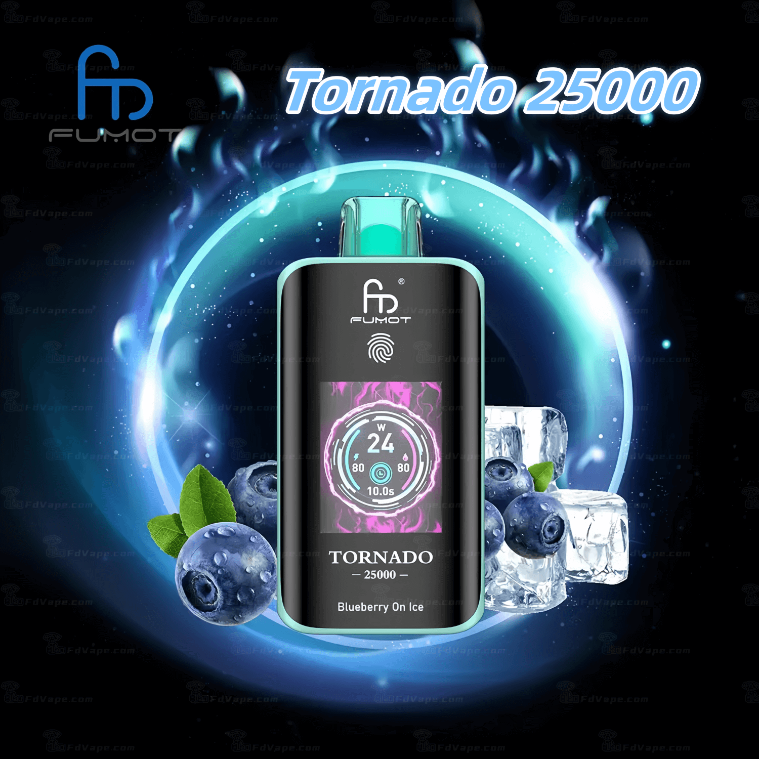 FUMOT MOVKIN Tornado 25000 25k Puffs Disposable Vape pen 2% 5% Nicotine  13Tastes touch screen Factory Direct
