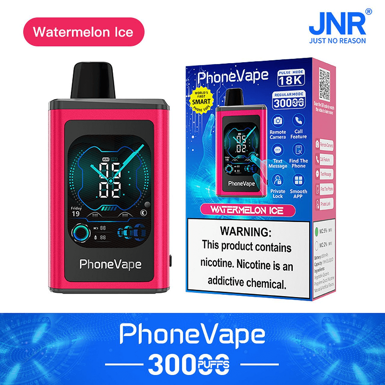 jnr phone vape China JNR PhoneVape 30000 Puffs Disposable E-cigarettes Device Manufacturer  and Supplier main image 0