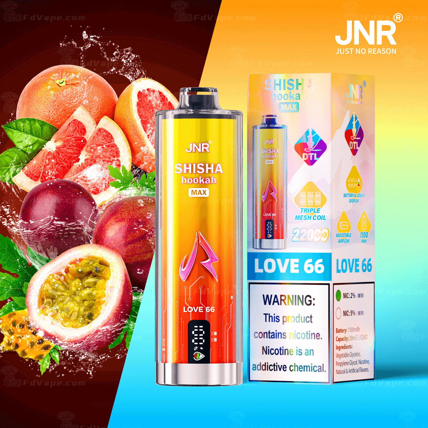 elfbar elfa kaufen JNR Shisha Max 22000 22K Puffs Disposable Vape Pen 2% Nicotine 15Tastes  Original Hookah Edition LCD Display Factory Direct