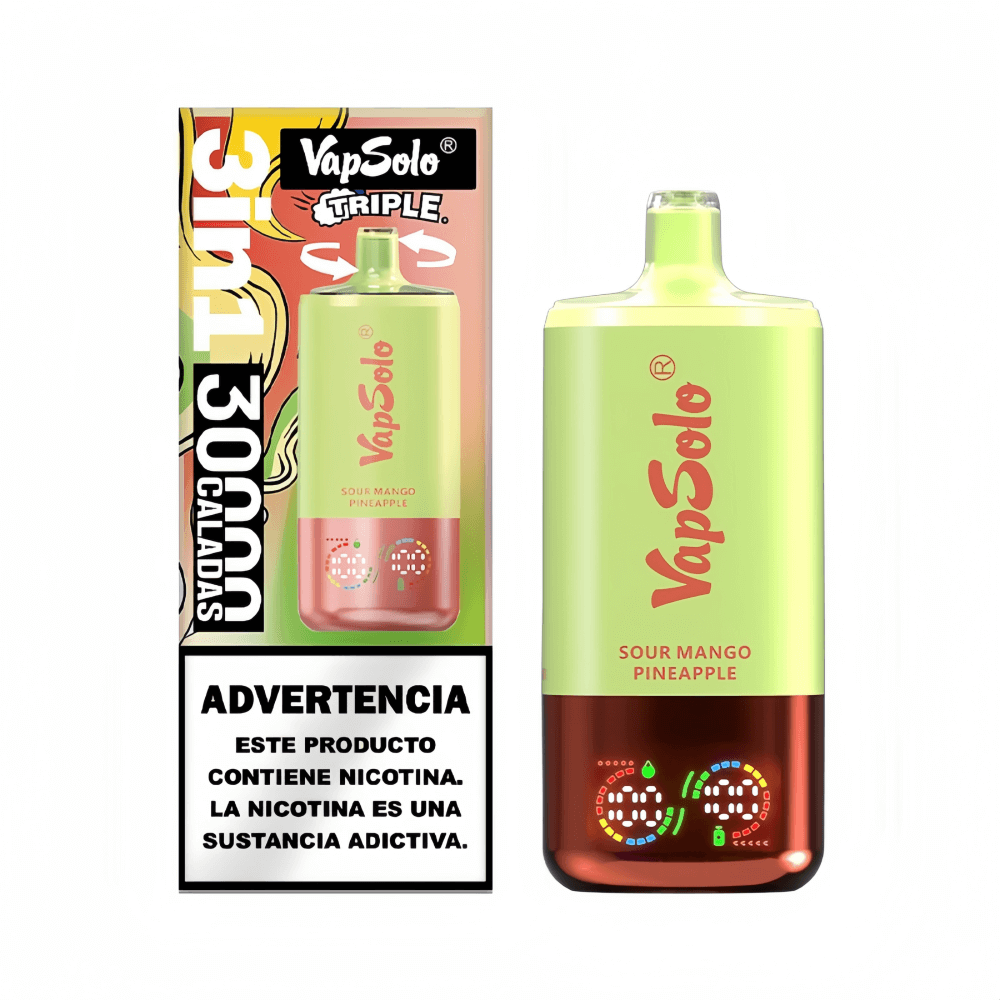VapSolo Triple 30000 30K Puffs Disposable Vape 2% 5% Nicotine 10Tastes  Triple Strong Flavors Factory Direct - FDVAPE