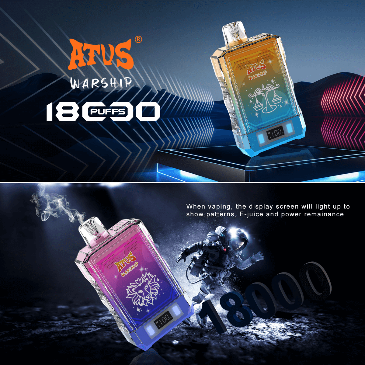 atvs vape ATVS WARSHIP VAPE KIT main image 1
