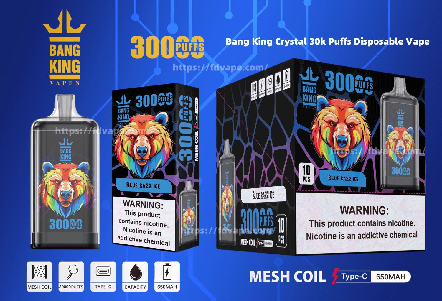 30k puff disposable vape Pac Bar 30K Disposable main image 1