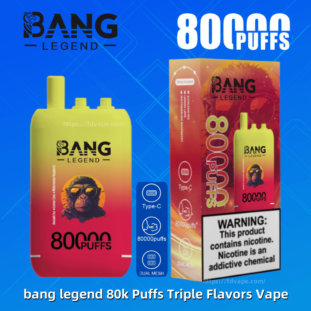 Bang Legend 80000 80k Puffs Triple Flavors Disposable Vape 3 Adjustable  Flavors 0% 2% 3% 5% Nicotine 12Tastes | Vape Factory Direct