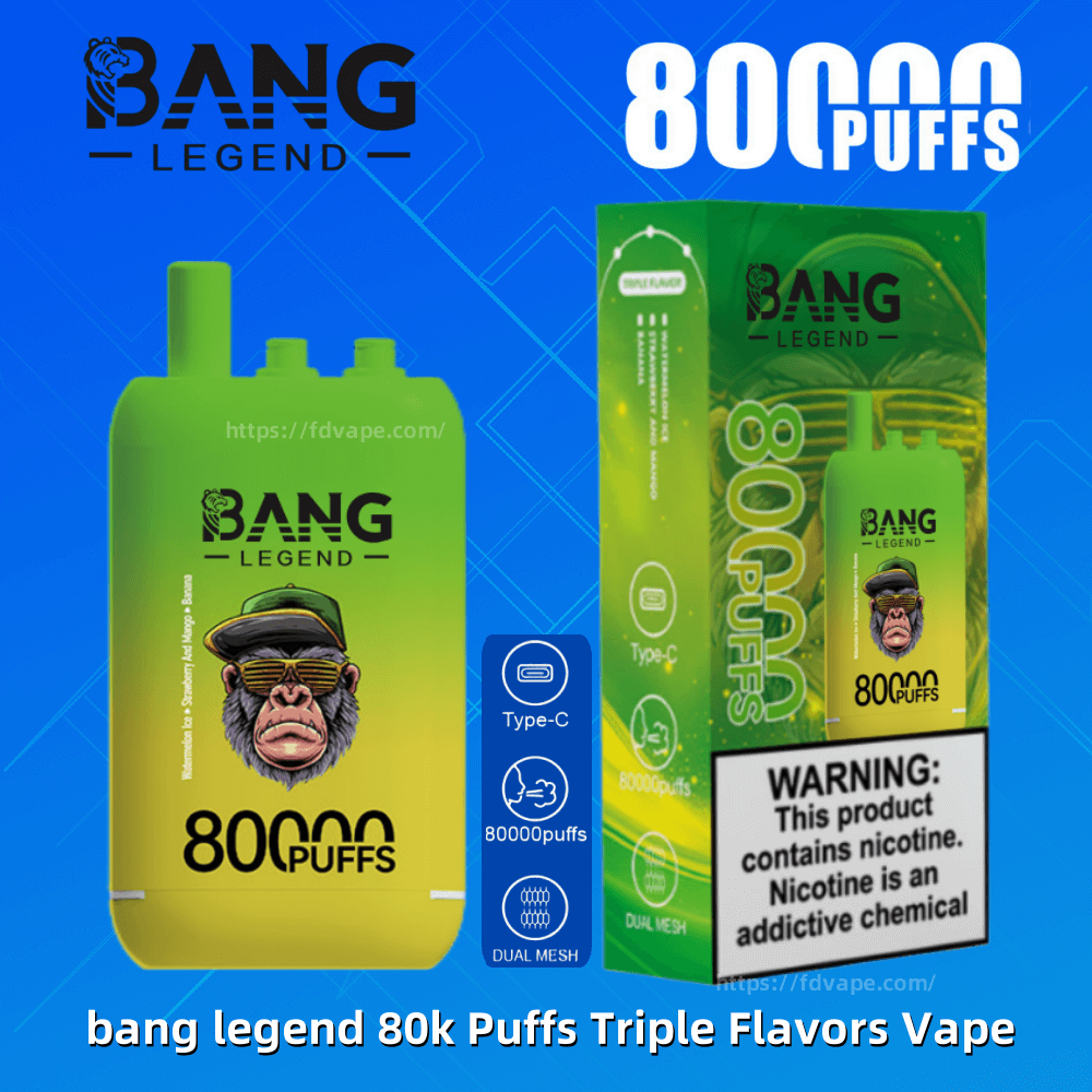 Bang Legend 80000 80k Puffs Triple Flavors Disposable Vape 3 Adjustable  Flavors 0% 2% 3% 5% Nicotine 12Tastes | Vape Factory Direct - FDVAPE