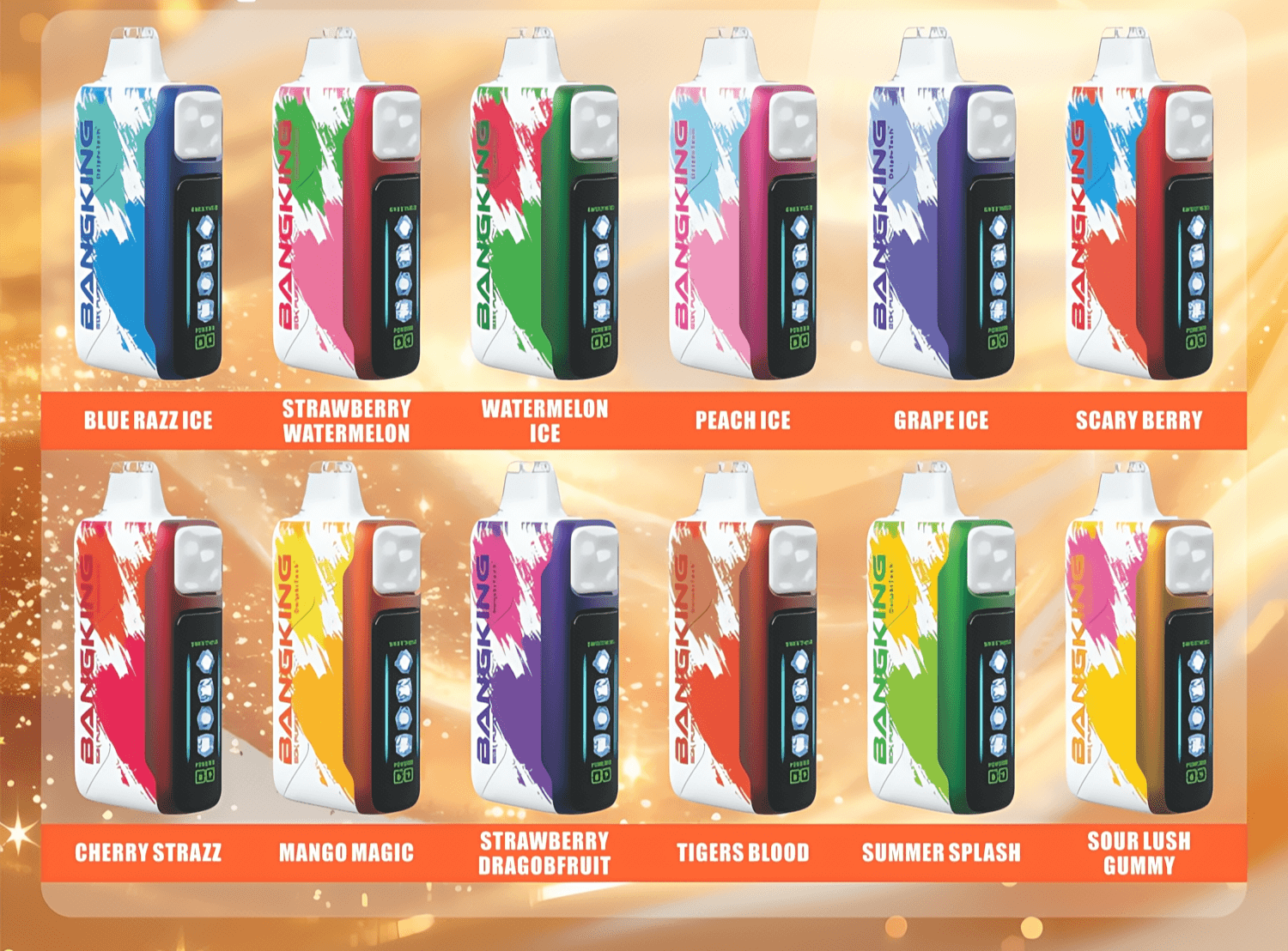 BANG KING ICE COOL 60000 60K PUFFS DOPALABLE VAPE 5レベル調整可能