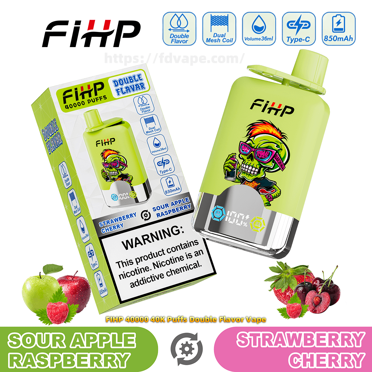 how old do u have to be to buy vape FIHP 40000 40K Puffs Double Flavors Disposable Vape 2% 5% Nicotine 16Tastes  Smart LED Display | Vape Factory Direct
