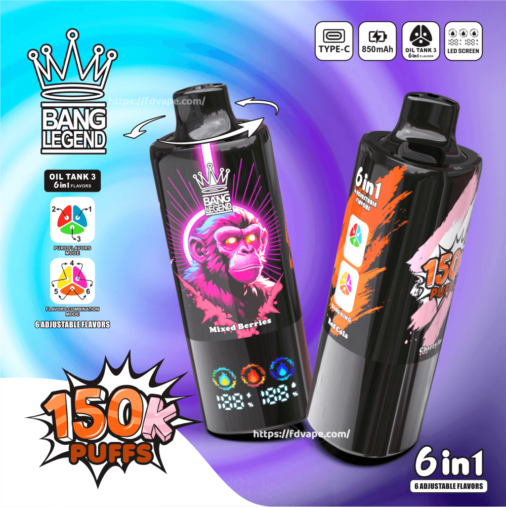 150000k vape UZY 6 IN 1 Tastes 150K Disposable Vape Wholesale 150000 Puffs Bulk Buy main image 1