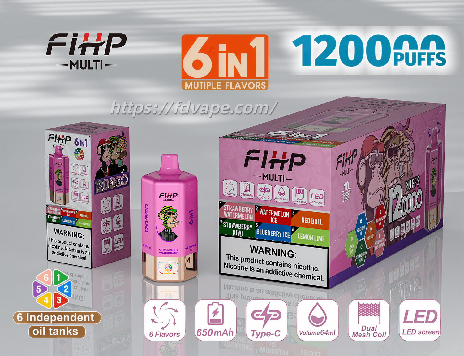 multi flavor vape AIVONO AIM AVN 150K Puffs 8 in 1 Disposable Vape Wholesale main image 1