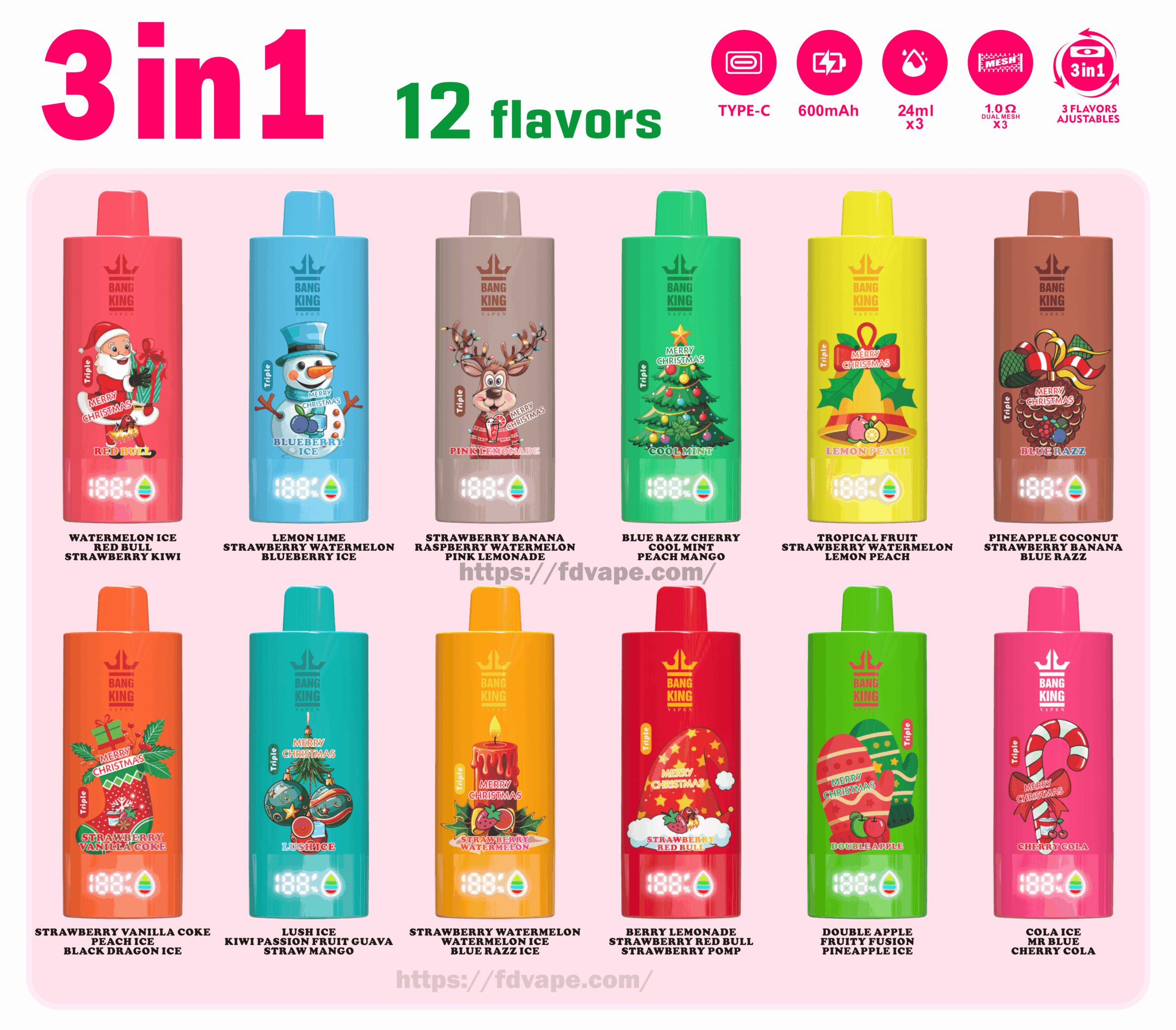 holiday disposable vapes Happy Camper 1g Disposable Vape Holiday - HOLIDAY main image 0