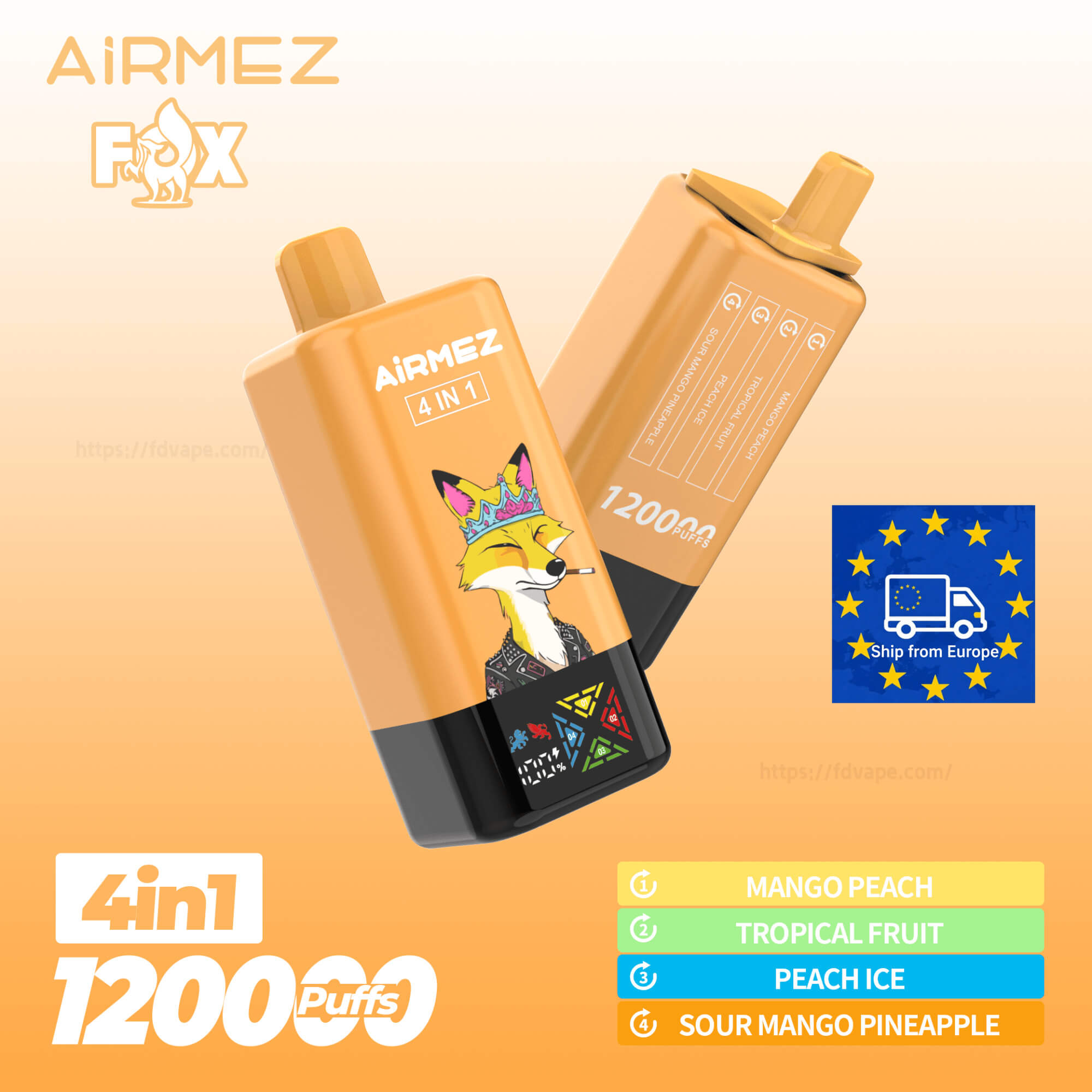 vape 1200 züge Fumot Original RandM Digital Box 12000