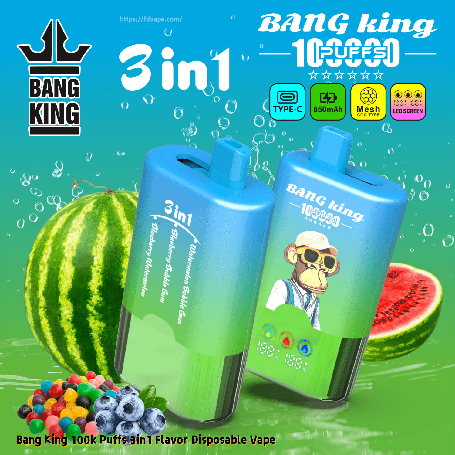 BANGKING 　める Bang King Smart screen 15000 puffs Disposable Vape – BangKingVape