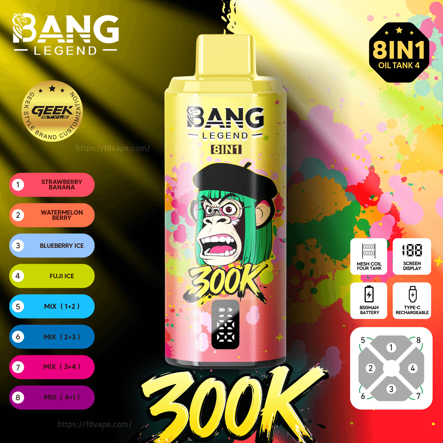 elfbar elfa master akku LED Vape Magic Puff Einweg E-Zigarette main image 1