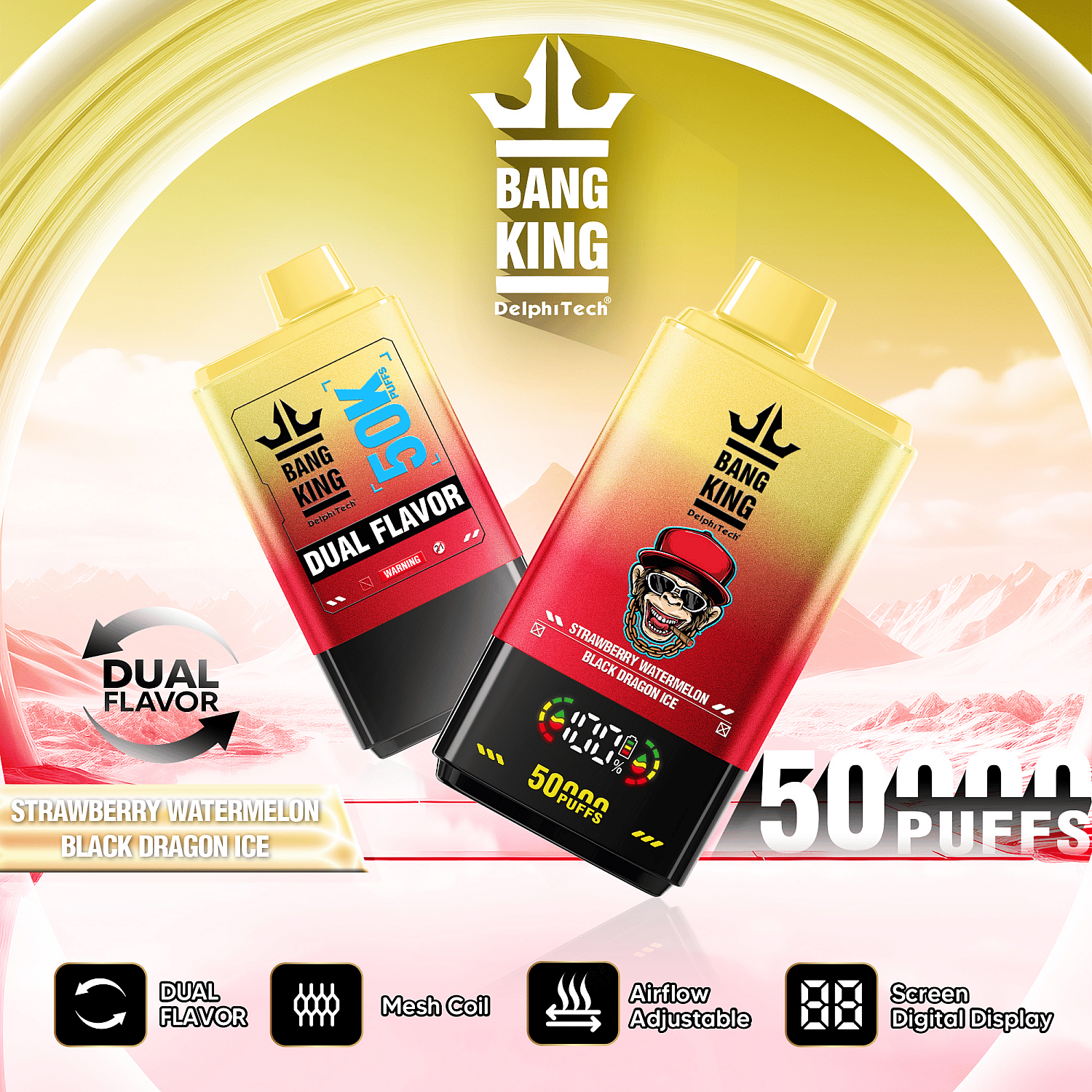 Bang King 50000 50K Puffs Double Flavor Disposable Vape 0% 2