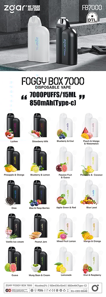 ZGAR FOGGY BOX 7000 Puffs Einweg-Vape