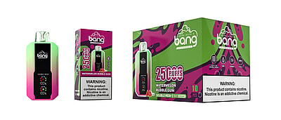 Bang 25000 25k Puffs 0% 2% 3% 5% Nicotine New LED Display Disposable Vape - High-capacity vaping device with LED display