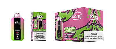 Bang 25000 25k Puffs 0% 2% 3% 5% Nicotine New LED Display Disposable Vape - High-capacity vaping device with LED display