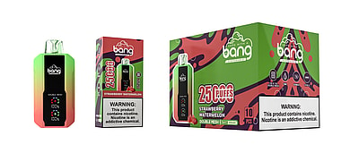 Bang 25000 25k Puffs 0% 2% 3% 5% Nicotine New LED Display Disposable Vape - High-capacity vaping device with LED display