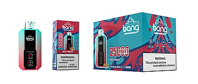 Bang 25000 25k Puffs 0% 2% 3% 5% Nicotine New LED Display Disposable Vape - High-capacity vaping device with LED display