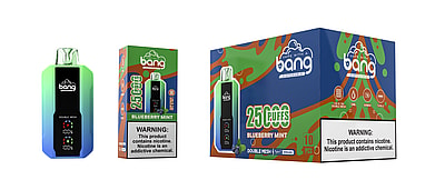 Bang 25000 25k Puffs 0% 2% 3% 5% Nicotine New LED Display Disposable Vape - High-capacity vaping device with LED display