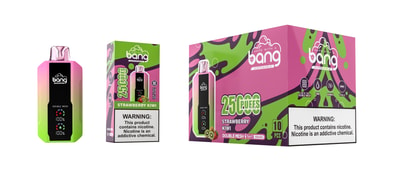 Bang 25000 25k Puffs 0% 2% 3% 5% Nicotine New LED Display Disposable Vape - High-capacity vaping device with LED display