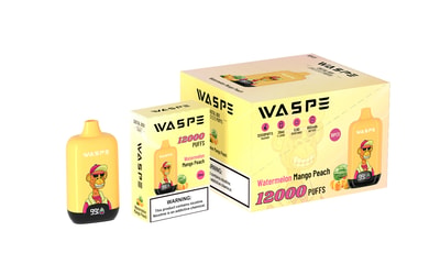WASPE 12000 Puffs Digital Box Vape Descartável - Dispositivo vape de alta capacidade com display de caixa digital