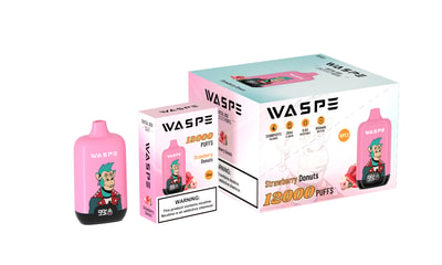 WASPE 12000 Puffs Digital Box Vape Descartável - Dispositivo vape de alta capacidade com display de caixa digital