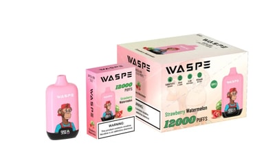 WASPE 12000 Puffs Digital Box Vape Descartável - Dispositivo vape de alta capacidade com display de caixa digital
