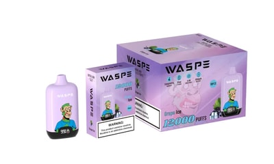 WASPE 12000 Puffs Digital Box Vape Descartável - Dispositivo vape de alta capacidade com display de caixa digital