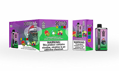 Bang King 30000 30k Puffs Double Goût Vape Jetable 0% 2% 3% 5% Nicotine 12 Goûts LED Affichage Direct Usine