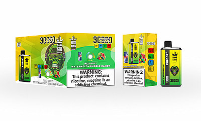 Bang King 30000 30k Puffs Double Goût Vape Jetable 0% 2% 3% 5% Nicotine 12 Goûts LED Affichage Direct Usine