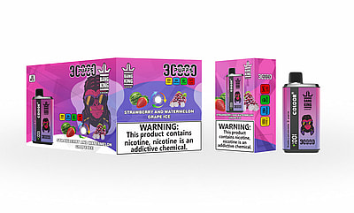 Bang King 30000 30k Puffs Double Goût Vape Jetable 0% 2% 3% 5% Nicotine 12 Goûts LED Affichage Direct Usine