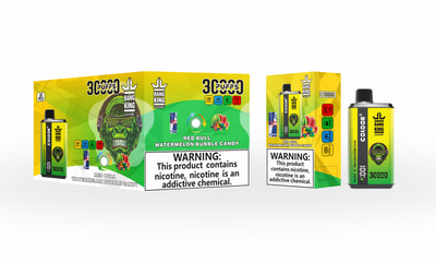 Bang King 30000 30k Puffs Vape desechable de doble sabor 0% 2% 3% 5% Nicotina 12Tastes Pantalla LED Directo de fábrica