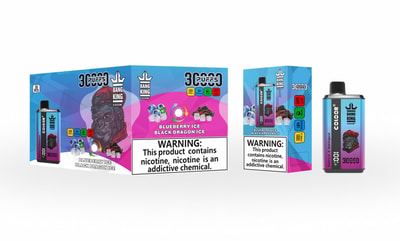 Bang King 30000 30k Puffs Vape desechable de doble sabor 0% 2% 3% 5% Nicotina 12Tastes Pantalla LED Directo de fábrica
