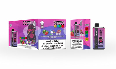 Bang King 30000 30k Puffs Vape desechable de doble sabor 0% 2% 3% 5% Nicotina 12Tastes Pantalla LED Directo de fábrica