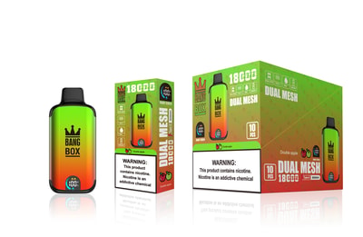Bang Box 18000 Puffs Vape Descartável - Dispositivo vape descartável de alta capacidade que fornece 18.000 baforadas