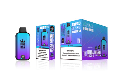 Bang Box 18000 Puffs Vape Descartável - Dispositivo vape descartável de alta capacidade que fornece 18.000 baforadas