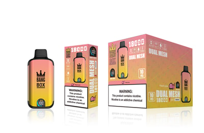Bang Box 18000 Puffs Vape Descartável - Dispositivo vape descartável de alta capacidade que fornece 18.000 baforadas