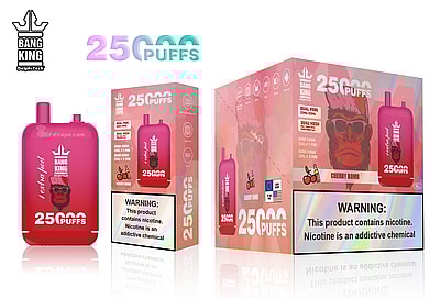 Bang King 25000 Puffs 25k Doble Almacén Vape desechable Muchos sabores de nicotina Pantalla LED recargable E Cigarrillo al por mayor