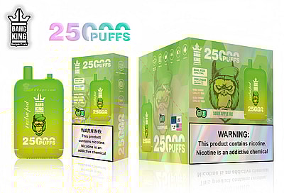 Bang King 25000 Puffs 25k Doble Almacén Vape desechable Muchos sabores de nicotina Pantalla LED recargable E Cigarrillo al por mayor