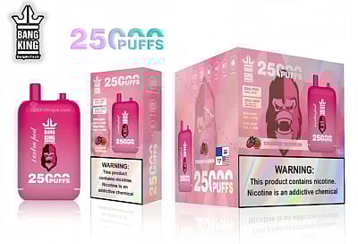 Bang King 25000 Rookwolken 25k Dubbel Magazijn Wegwerp Vape Veel Nicotine Smaken Oplaadbare LED Display E-sigaretten Groothandel