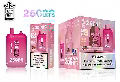 Bang King 25000 Puffs 25k Doble Almacén Vape desechable Muchos sabores de nicotina Pantalla LED recargable E Cigarrillo al por mayor