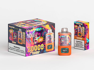 WASPE 20000 Puffs Dual Mesh Box Vape jetable - Dispositif de vapotage à double maille haute capacité