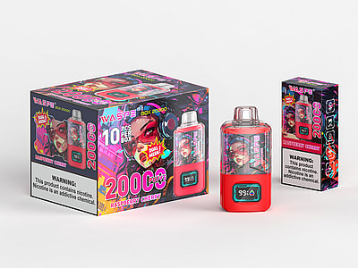 WASPE 20000 Puffs Dual Mesh Box Vape jetable - Dispositif de vapotage à double maille haute capacité