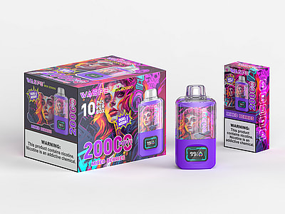 WASPE 20000 Puffs Dual Mesh Box Vape jetable - Dispositif de vapotage à double maille haute capacité