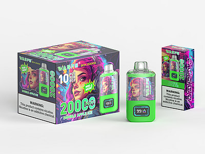 WASPE 20000 Puffs Dual Mesh Box Vape jetable - Dispositif de vapotage à double maille haute capacité
