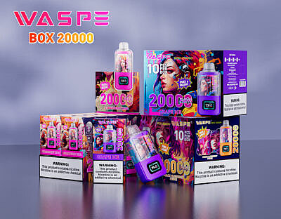 WASPE 20000 Puffs Dual Mesh Box Wegwerpvape - Dual-mesh vaping-apparaat met hoge capaciteit