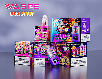 WASPE 20000 Puffs Dual Mesh Box Vape jetable - Dispositif de vapotage à double maille haute capacité