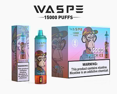 WASPE 15000 15k Puffs Disposable Vape - Engångsvape med hög kapacitet som erbjuder 15 000 puffar